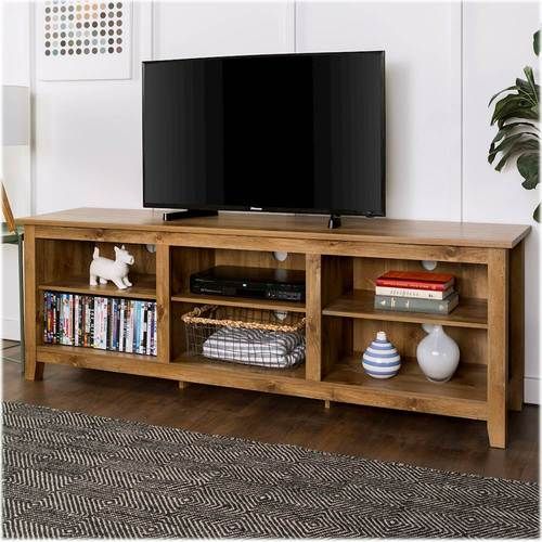 Walker Edison Modern Open 6 Cubby Storage TV Stand for TVs up to .