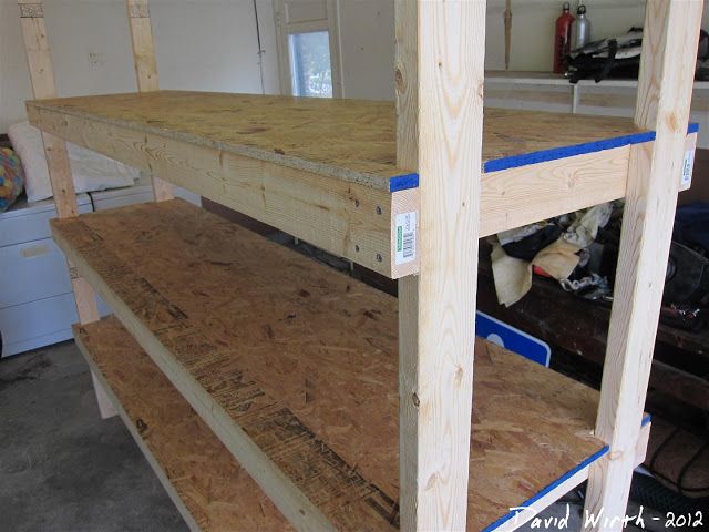 How to Build a Shelf for the Garage | Wood shelves garage, Garage .