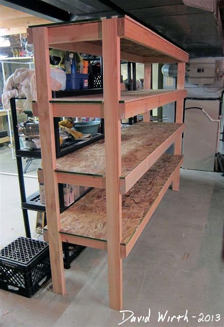 Storage Shelf for the Basement | Basement shelving, Basement .