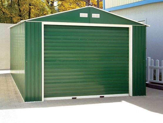 Portable metal garage green | Home Interiors | Vinyl sheds .