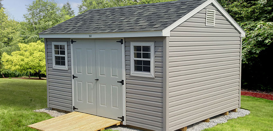 Wooden, vinyl or metallic storage sheds