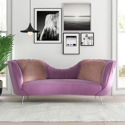 Sabrina Sofa Upholstery Color: Blush | Modern furniture living .