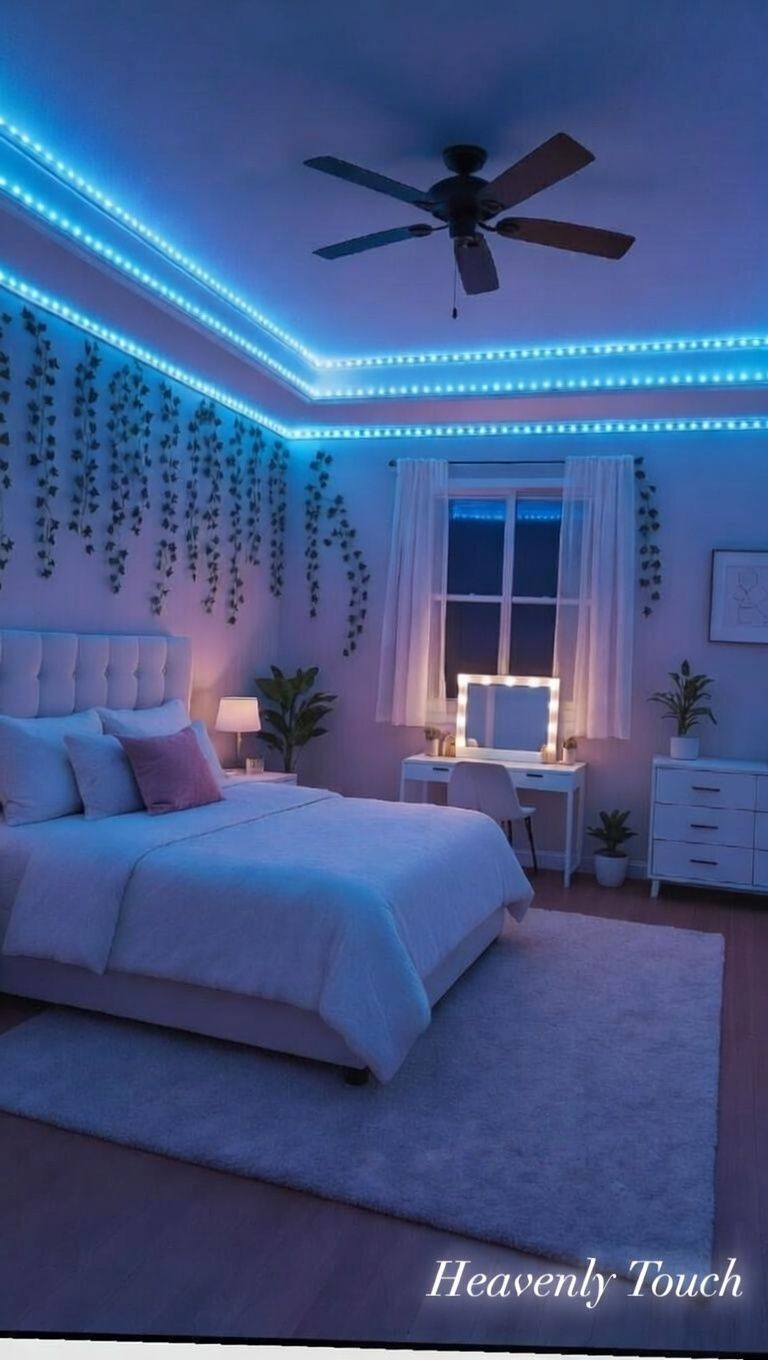 10+ Dreamy Aesthetic Bedroom Ideas with LED Vines | 2026 Room Decor Trends