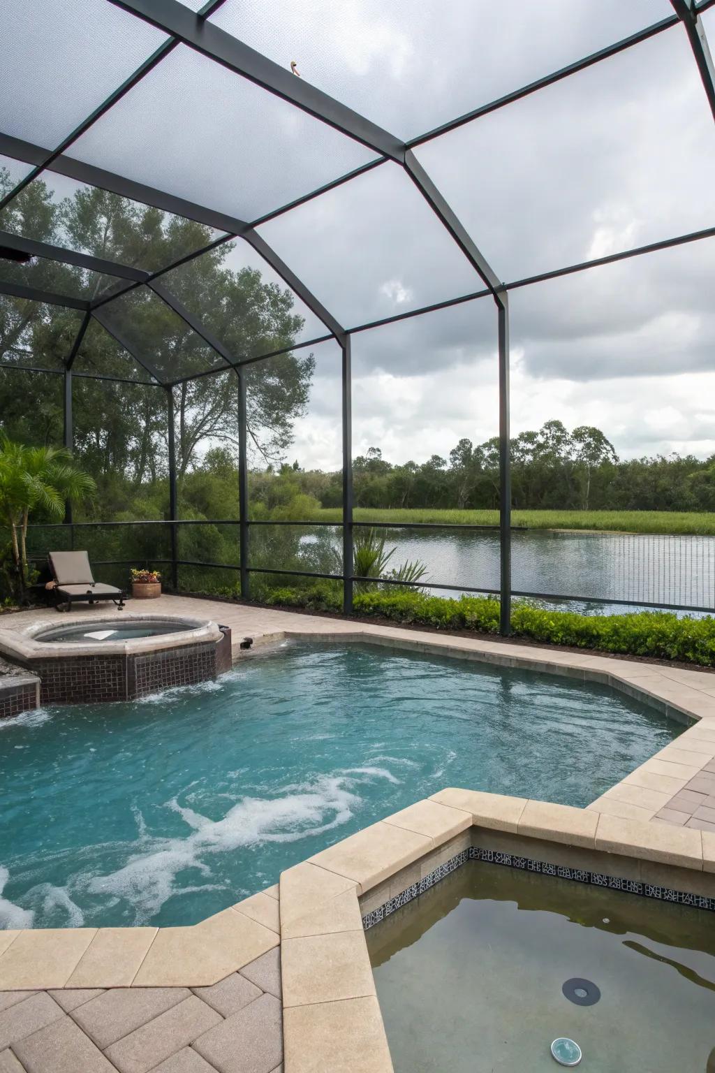 Combine luxury and relaxation with an integrated spa.