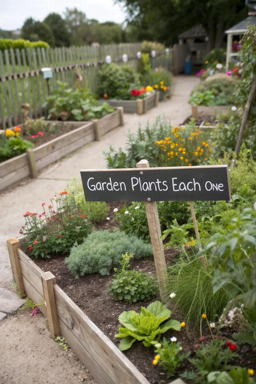 Bring learning to the garden with interactive chalkboard labels.
