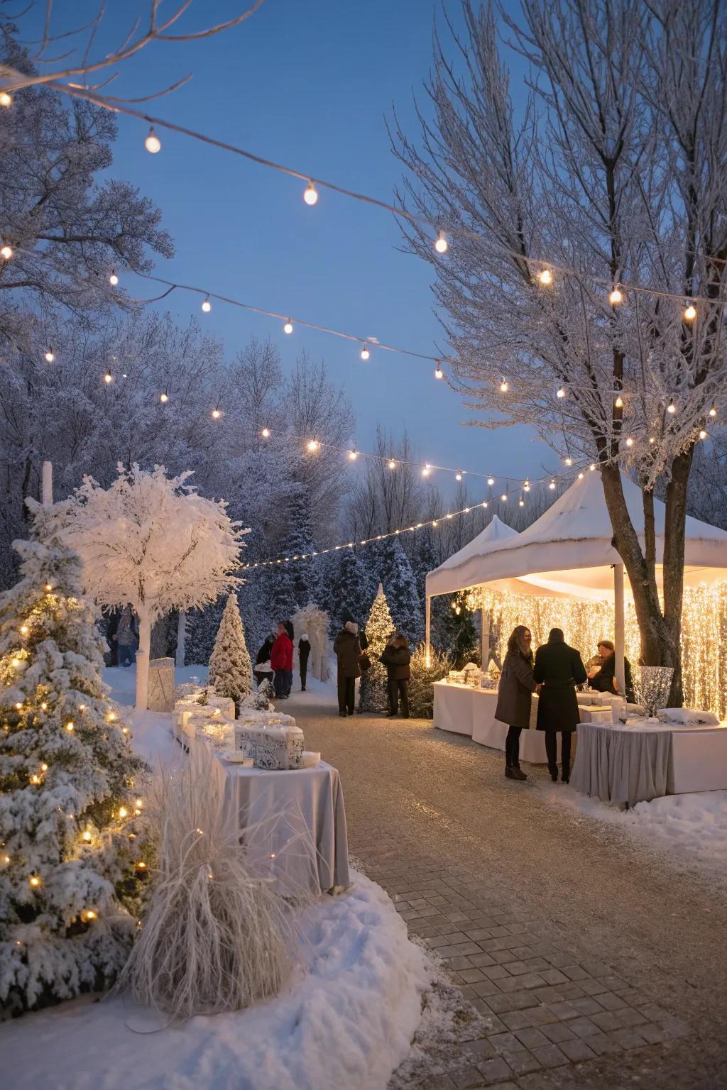 Transform your party into a magical Winter Wonderland.