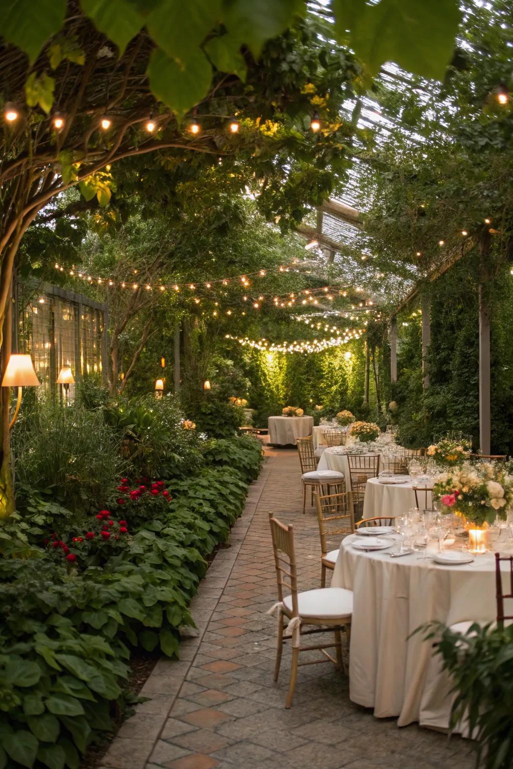 Escape to a secret garden soirée and enjoy an evening of elegance and charm.