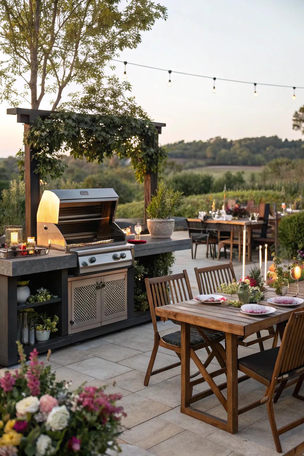 A grill station designed for delightful alfresco dining experiences.