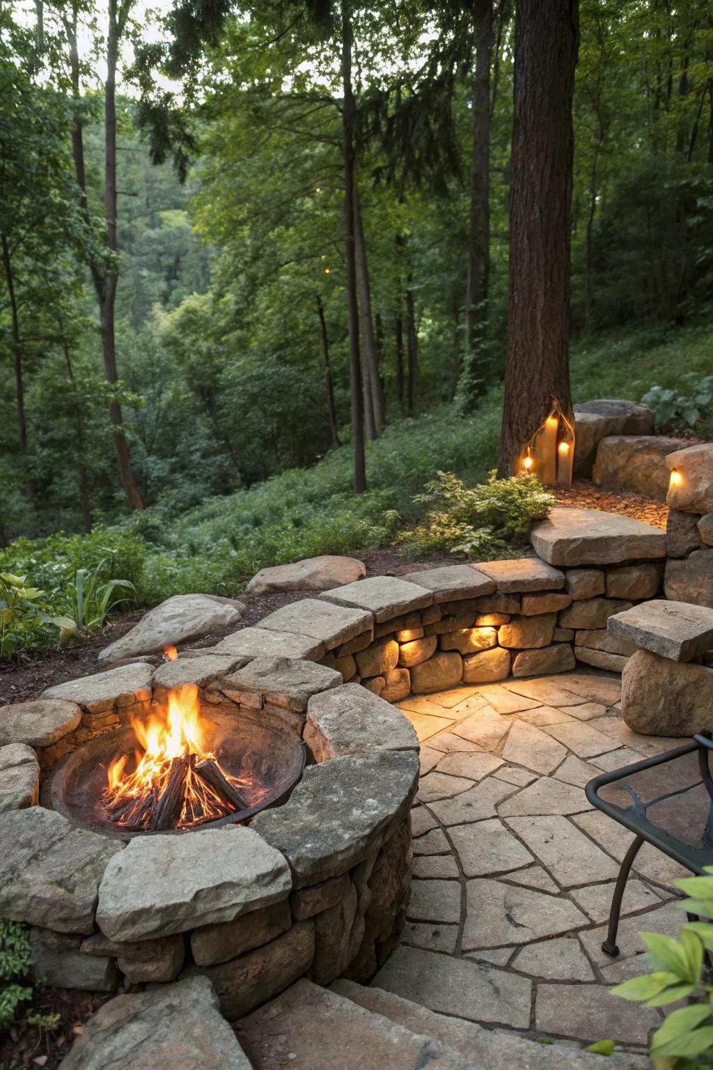 A welcoming fire pit area perfect for evening gatherings.