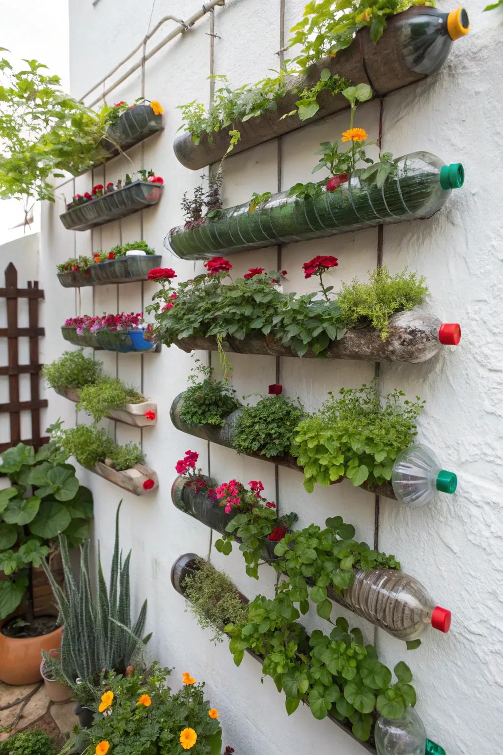 Transform everyday items into unique garden features.