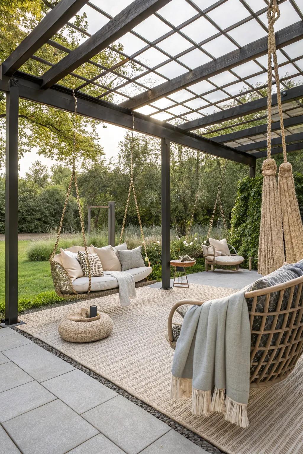 Unwind in a cozy, casual relaxation spot.