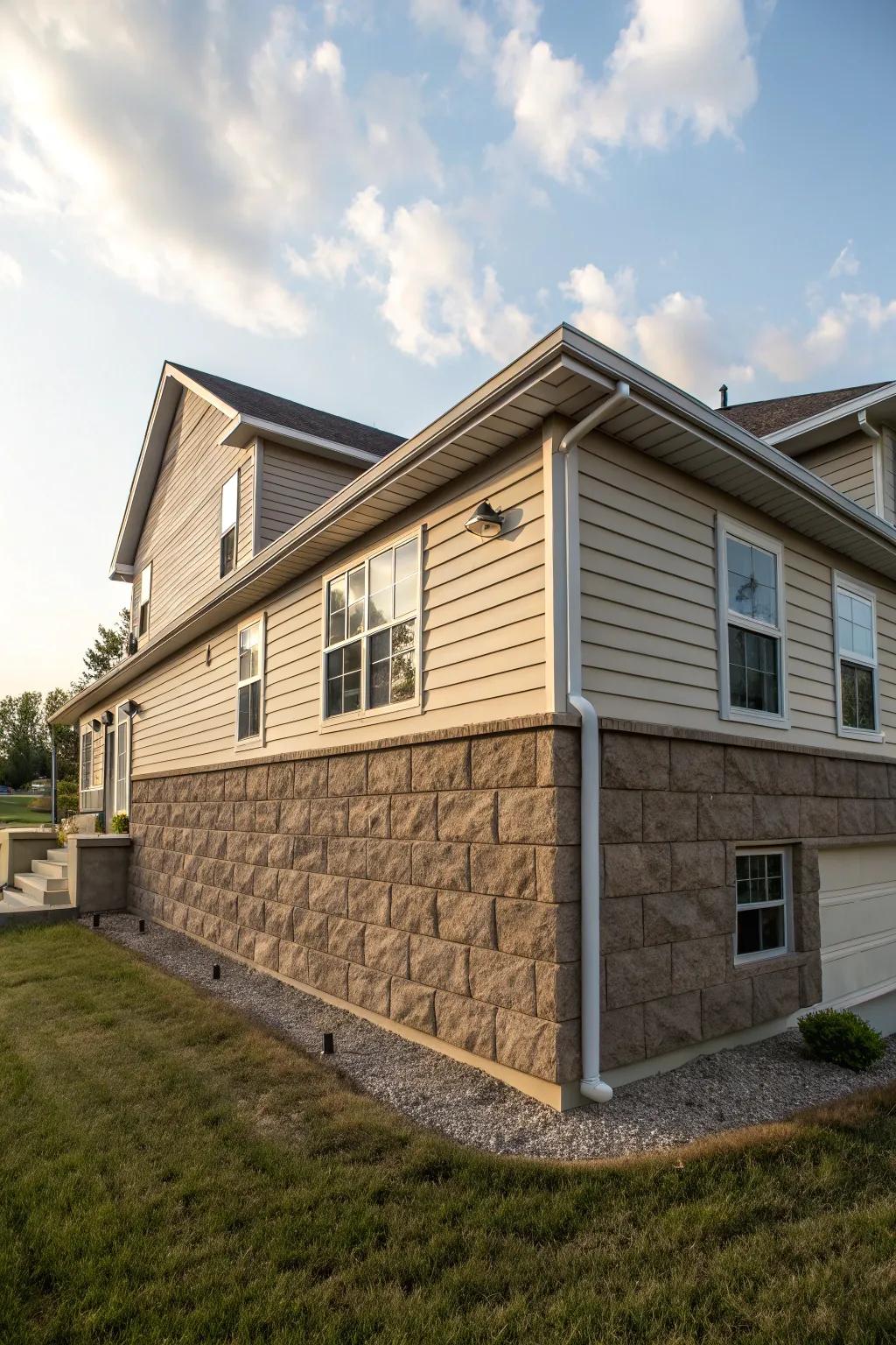 Composite panels provide a durable and stylish covering solution.