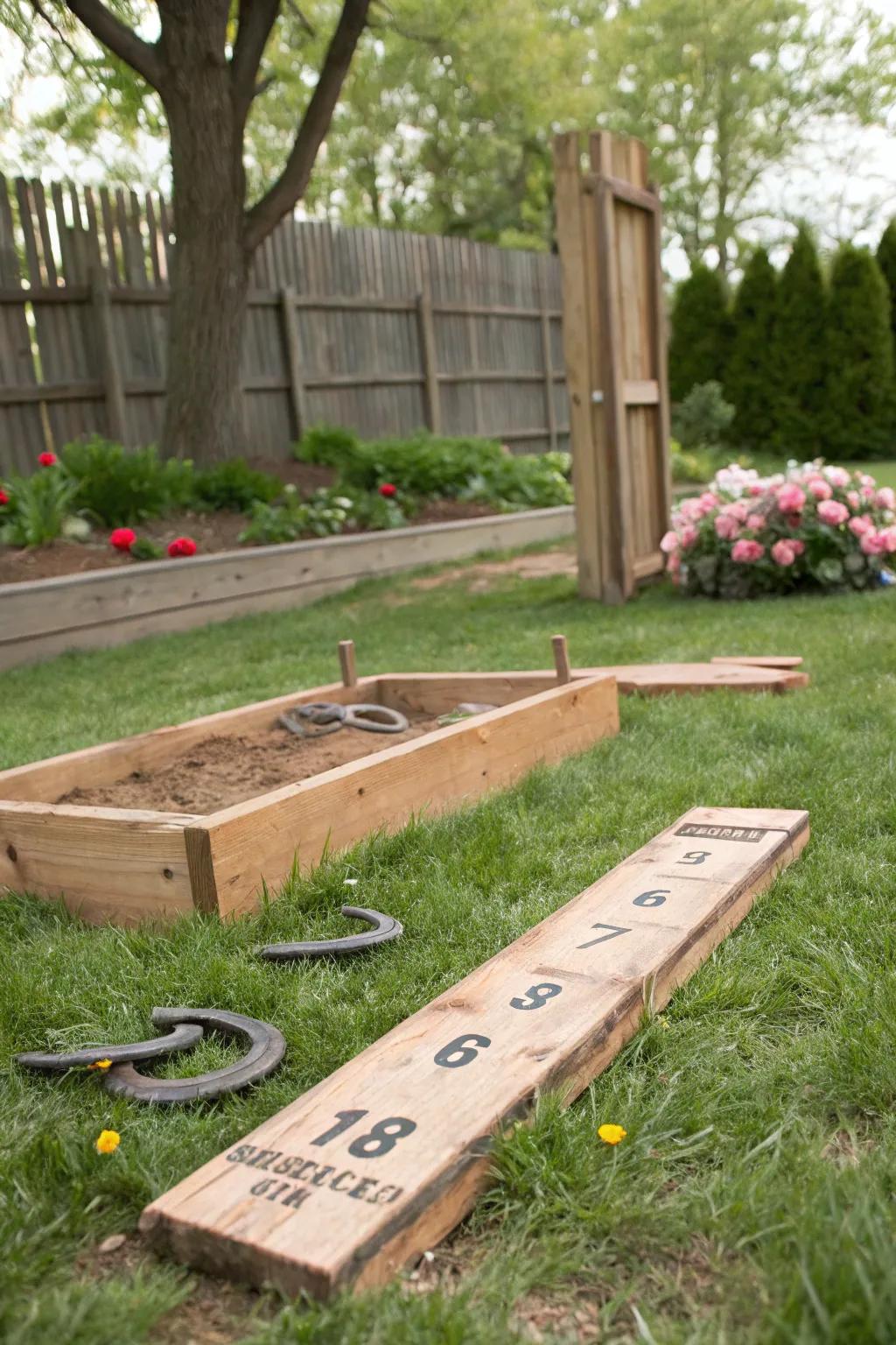 A homemade scoreboard adds a touch of professionalism to your game.