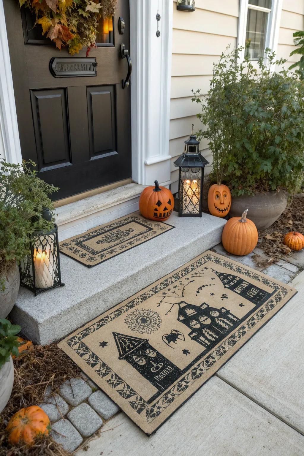 Old-world charm with a haunted mansion theme.