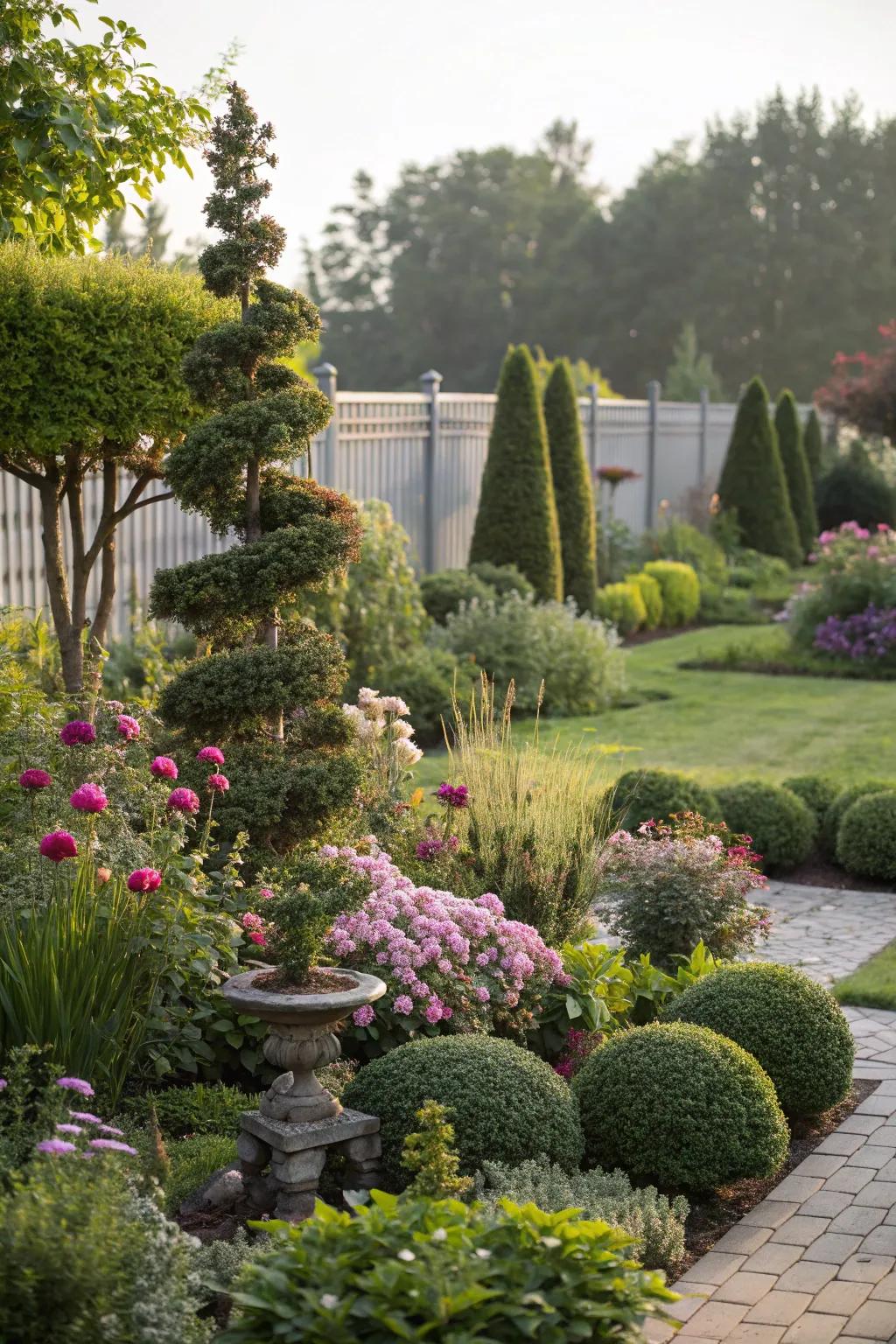 A vibrant garden showcasing layered plants for depth and interest.