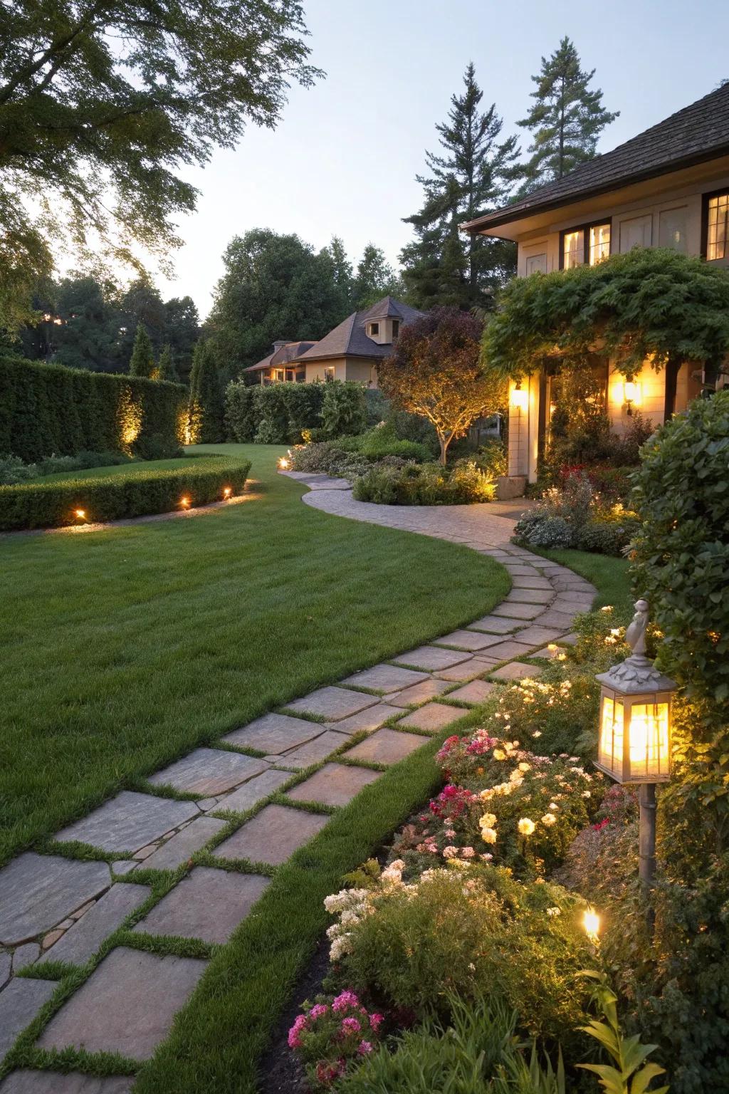 Lighting enhances your yard's ambiance and functionality.