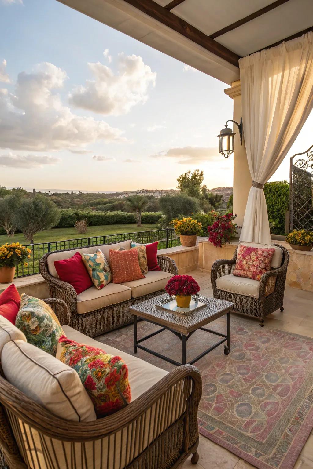 A welcoming seating area perfect for relaxation.