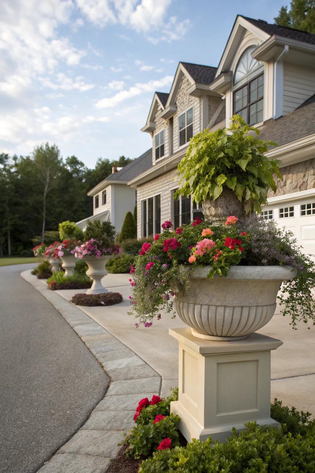 Planters that harmonize with your home's style.