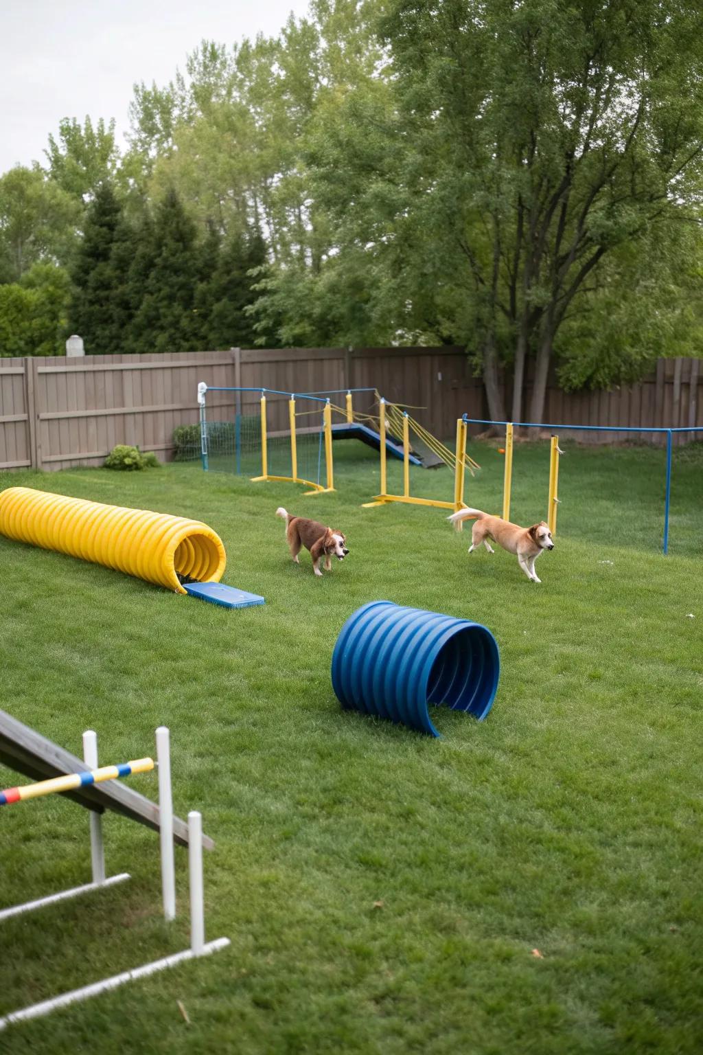 Interactive elements boost both fun and fitness for your dog.