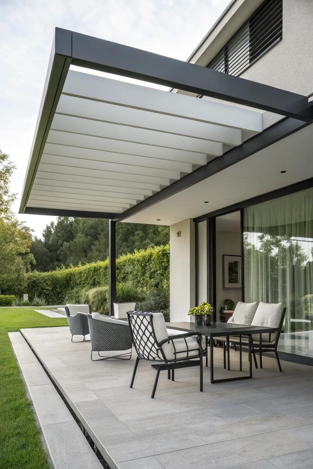 A chic, minimalist overhang for the modern home.