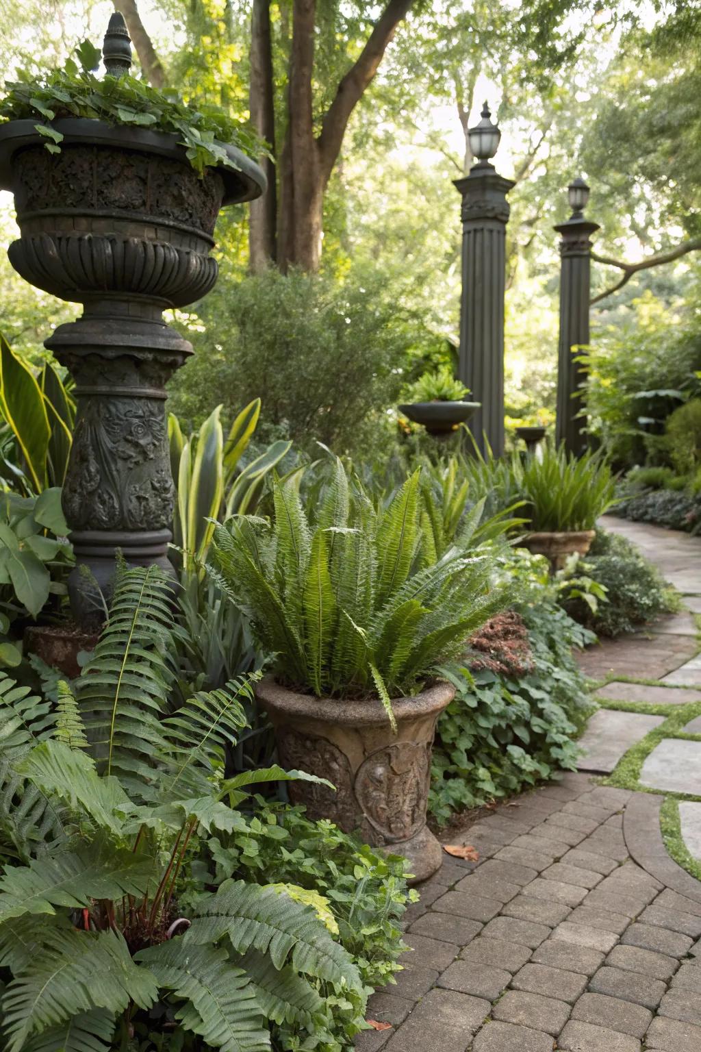 Eco-friendly plant companions in a lush garden.