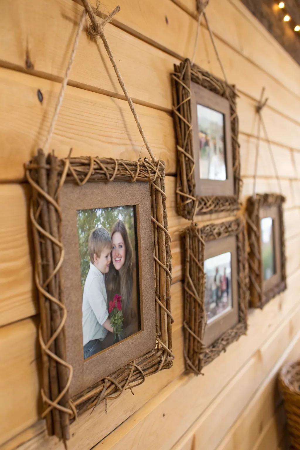 Twig frames bring a touch of nature to your treasured memories.