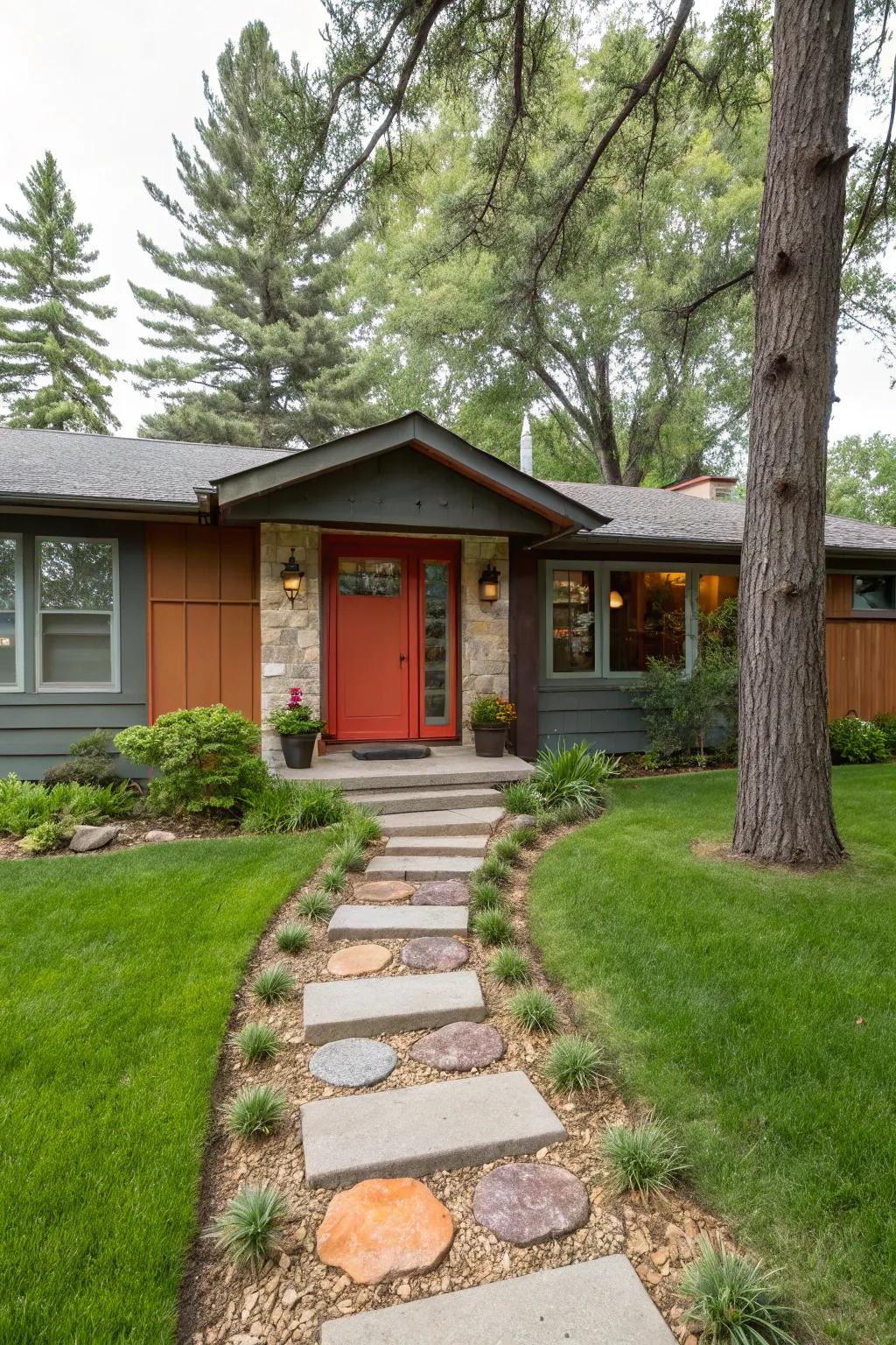 Unique entryways add personality and charm.