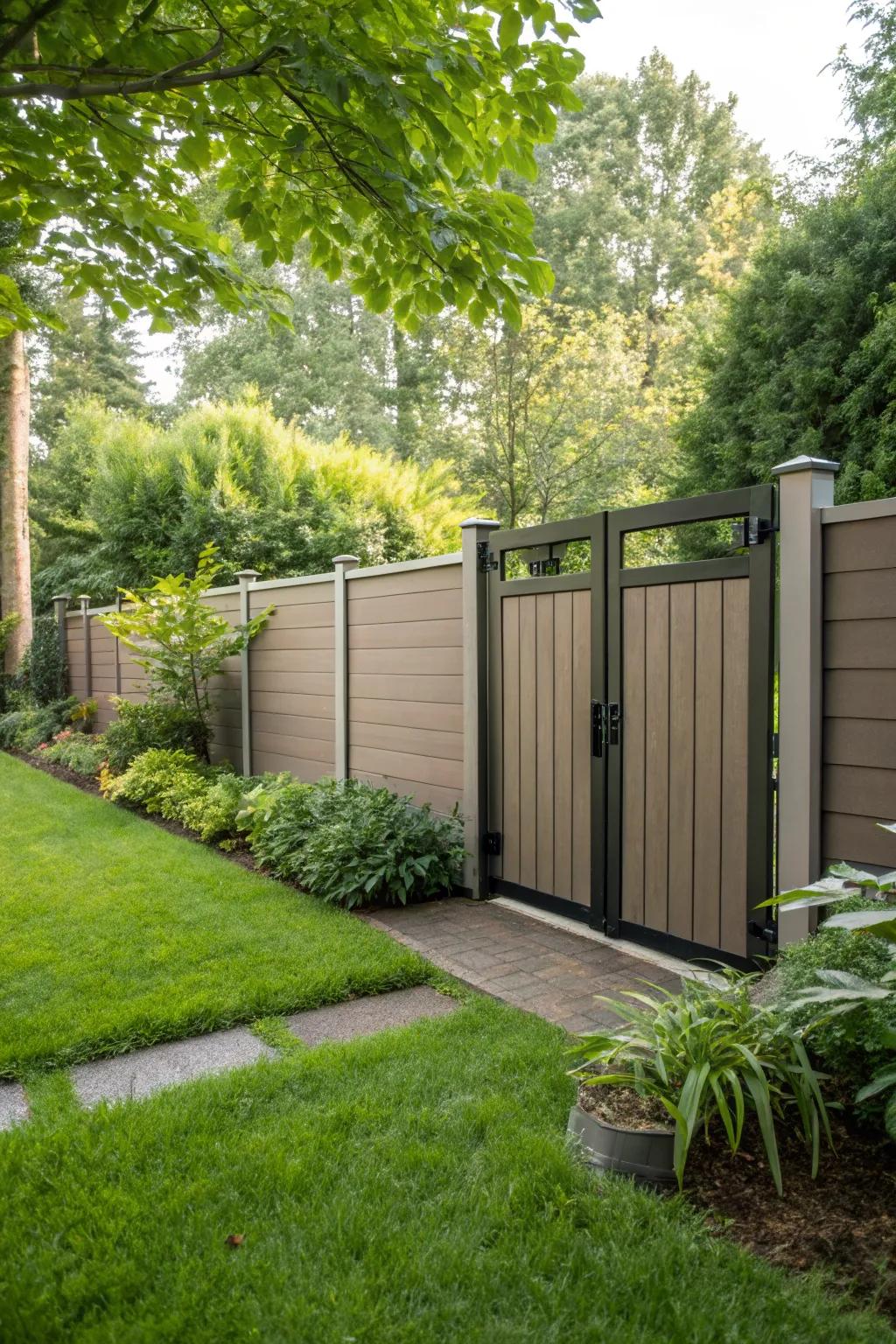 Composite bifold gates blend sustainability with durability.