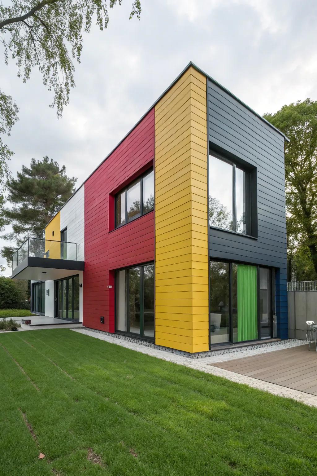 Bold contrasts make a striking statement.