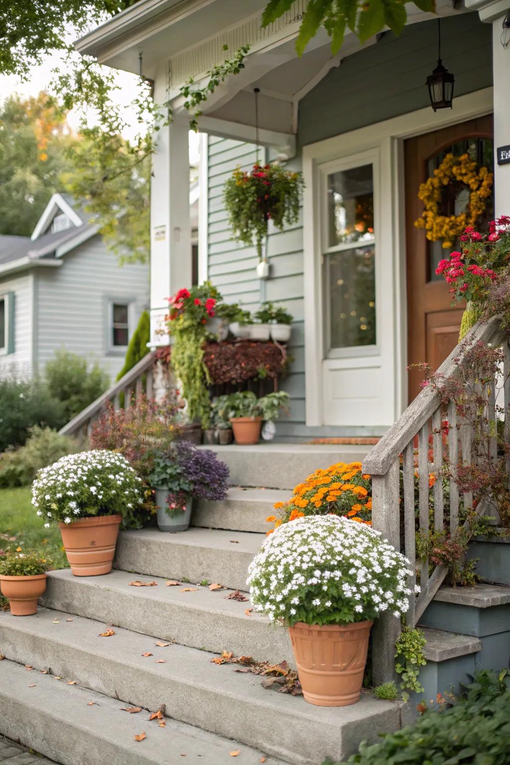 Coordinate colors for a cohesive and stylish entrance.
