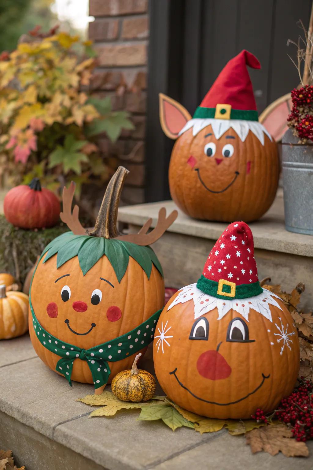 Add a touch of whimsy with character-themed pumpkins.