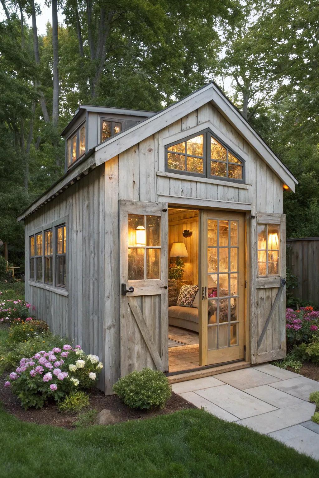 Transom windows add elegance and functionality.