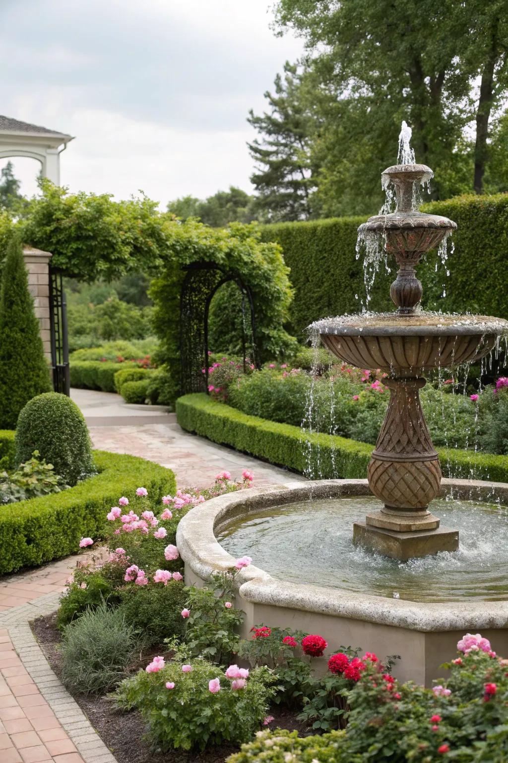Water features add a touch of serenity to your garden.