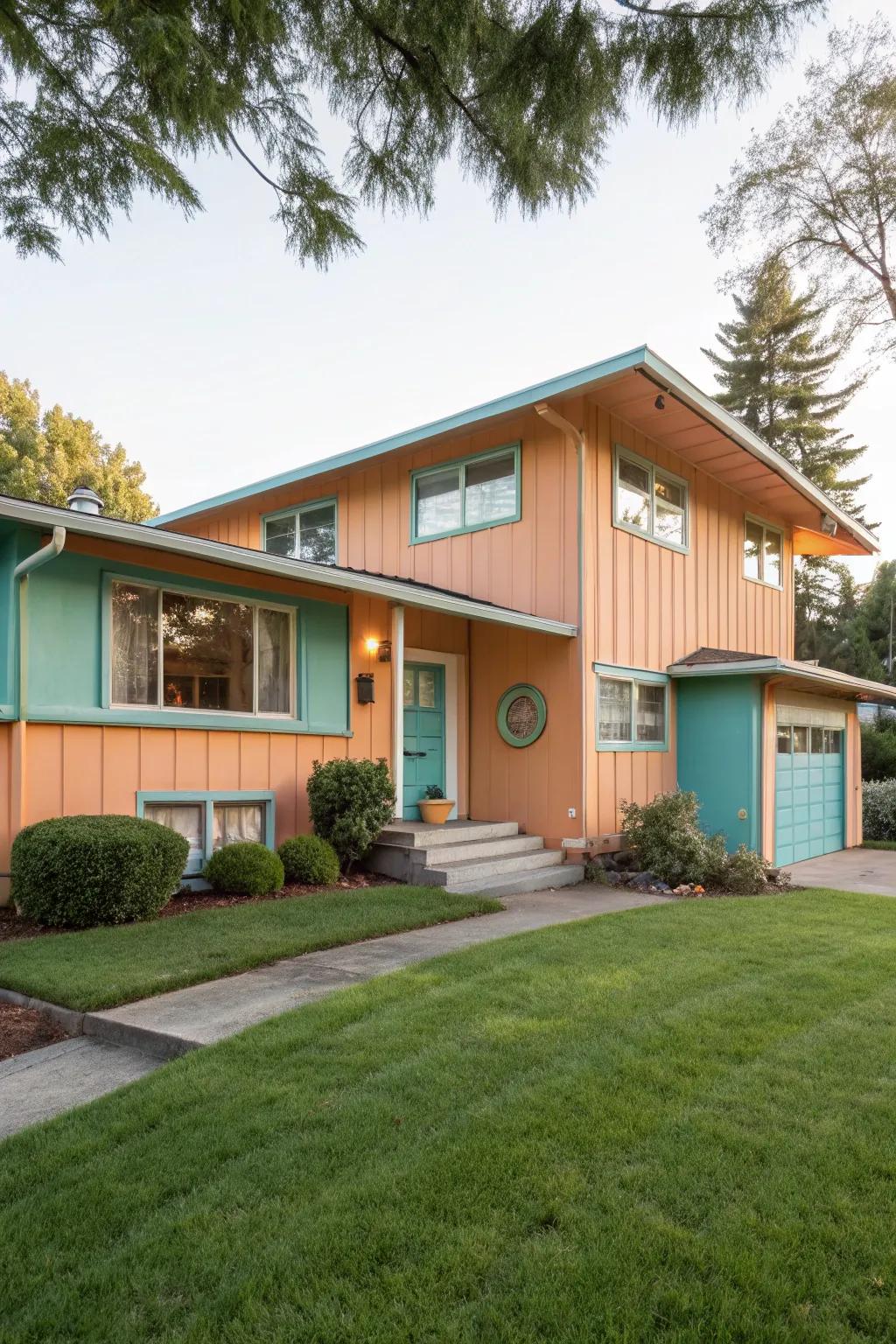 Retro colors bring nostalgic charm.