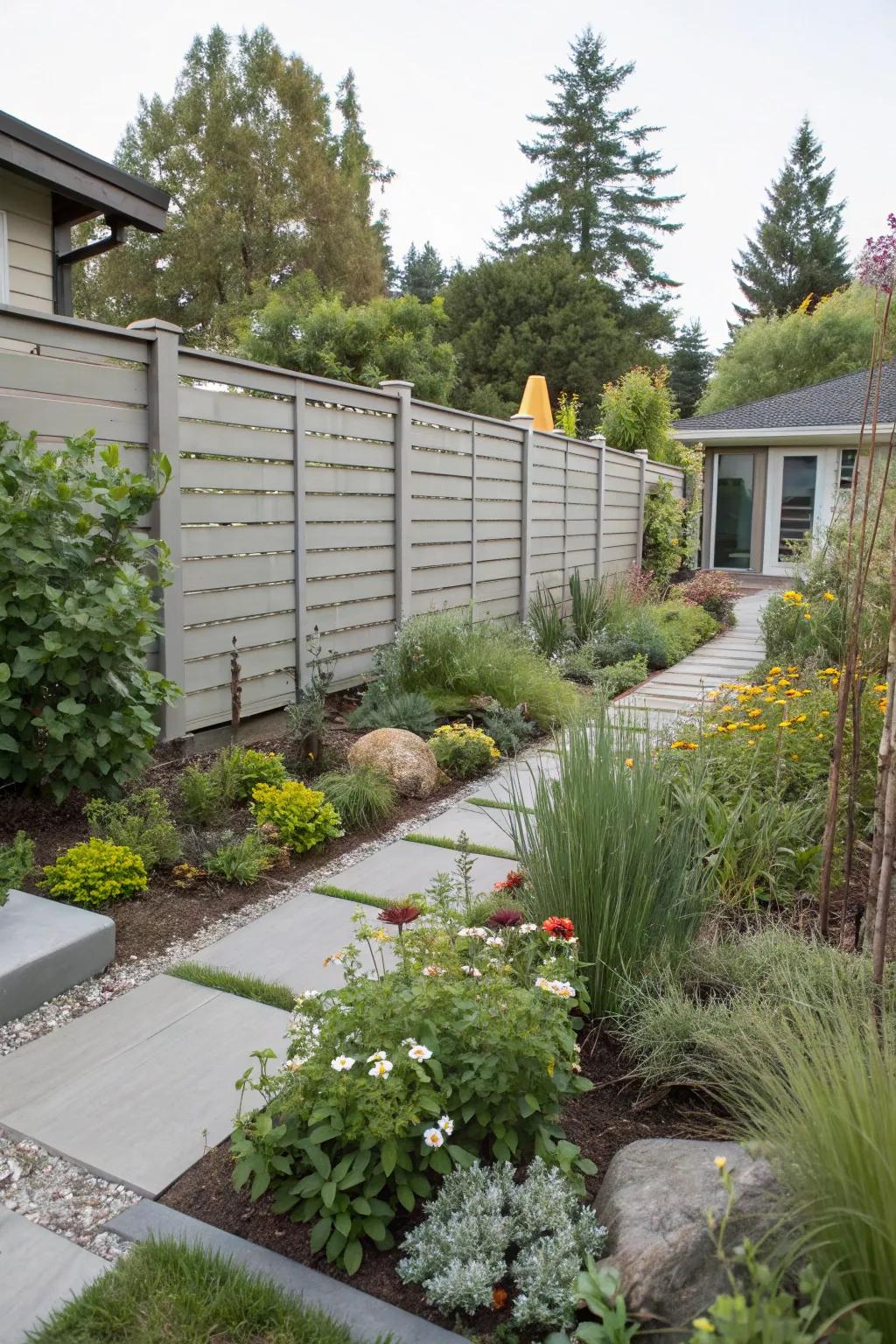 Eco-friendly vinyl fences combine sustainability with modern aesthetics.