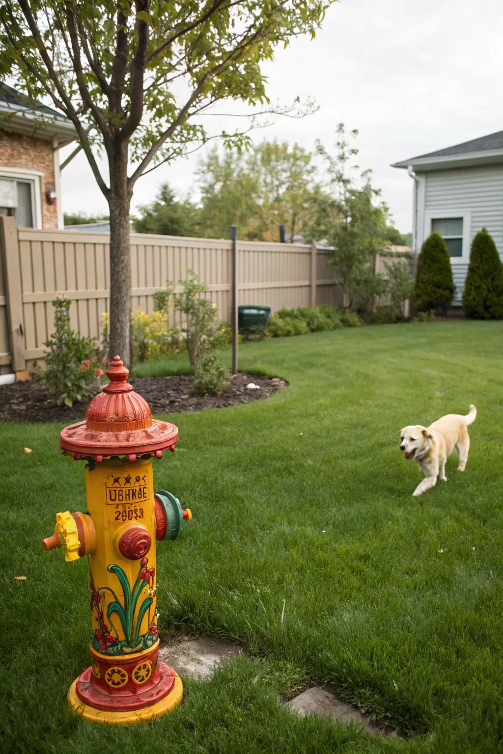 Whimsical decor adds character and charm to any backyard.