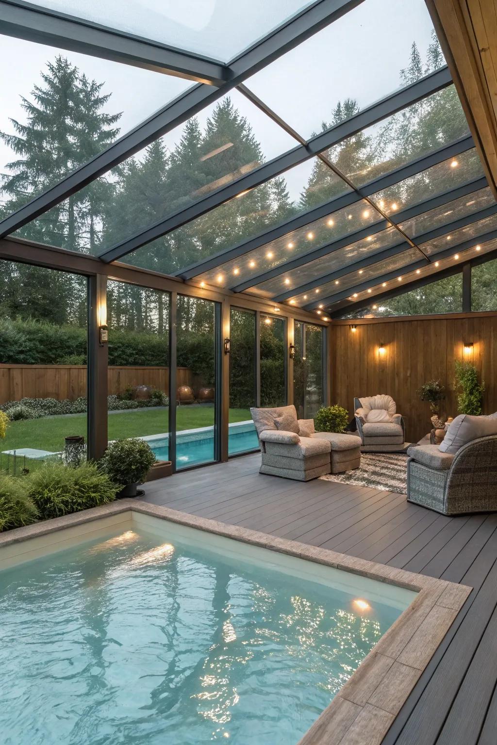 Weather-proof your pool for year-round enjoyment.