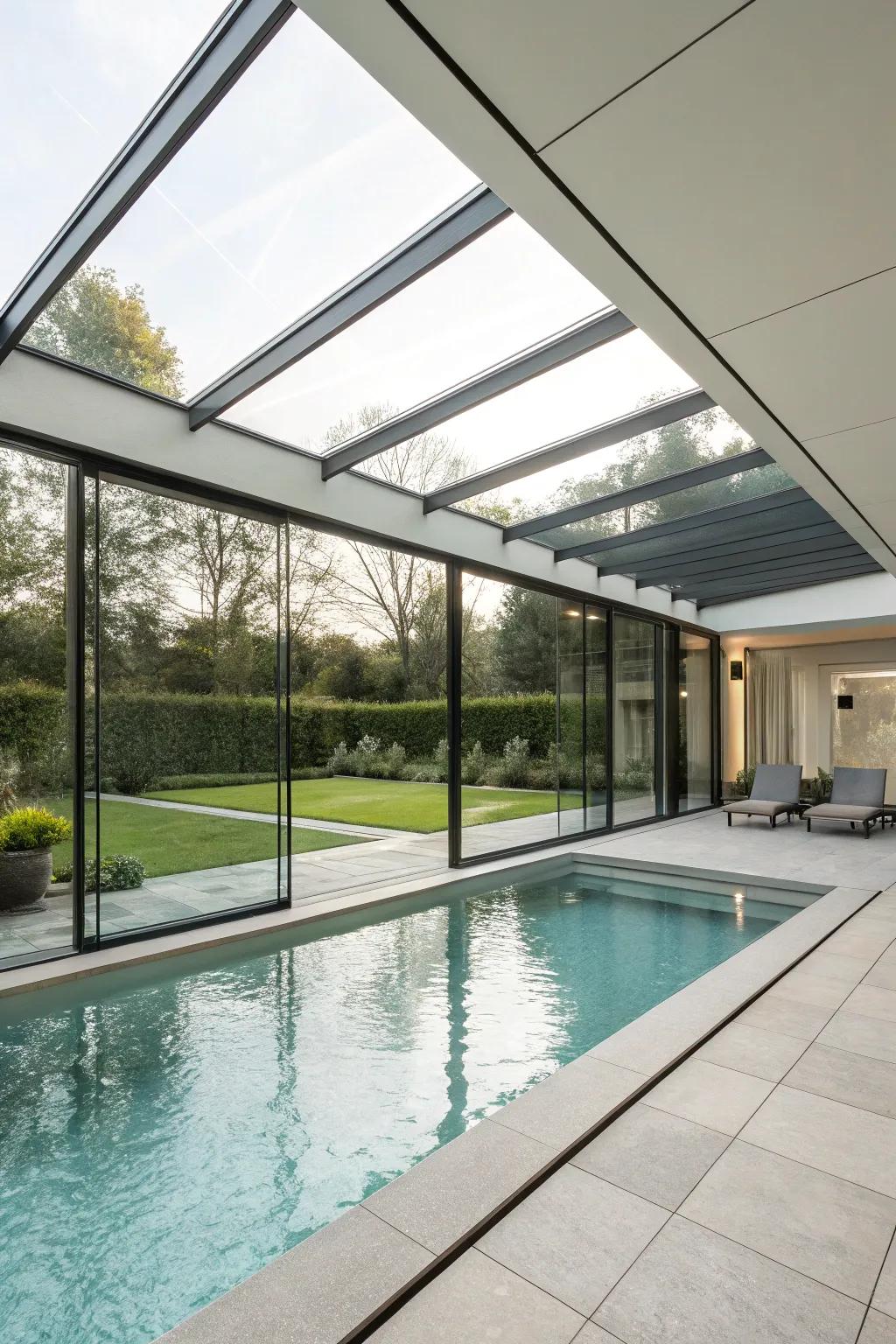 Simplify with a flat and fabulous pool enclosure.