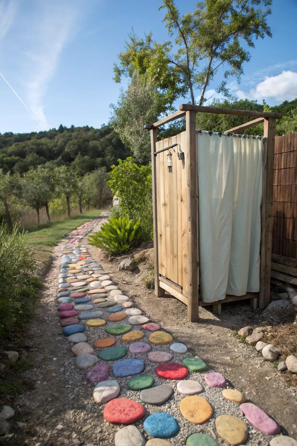 Personalize your shower with DIY touches.