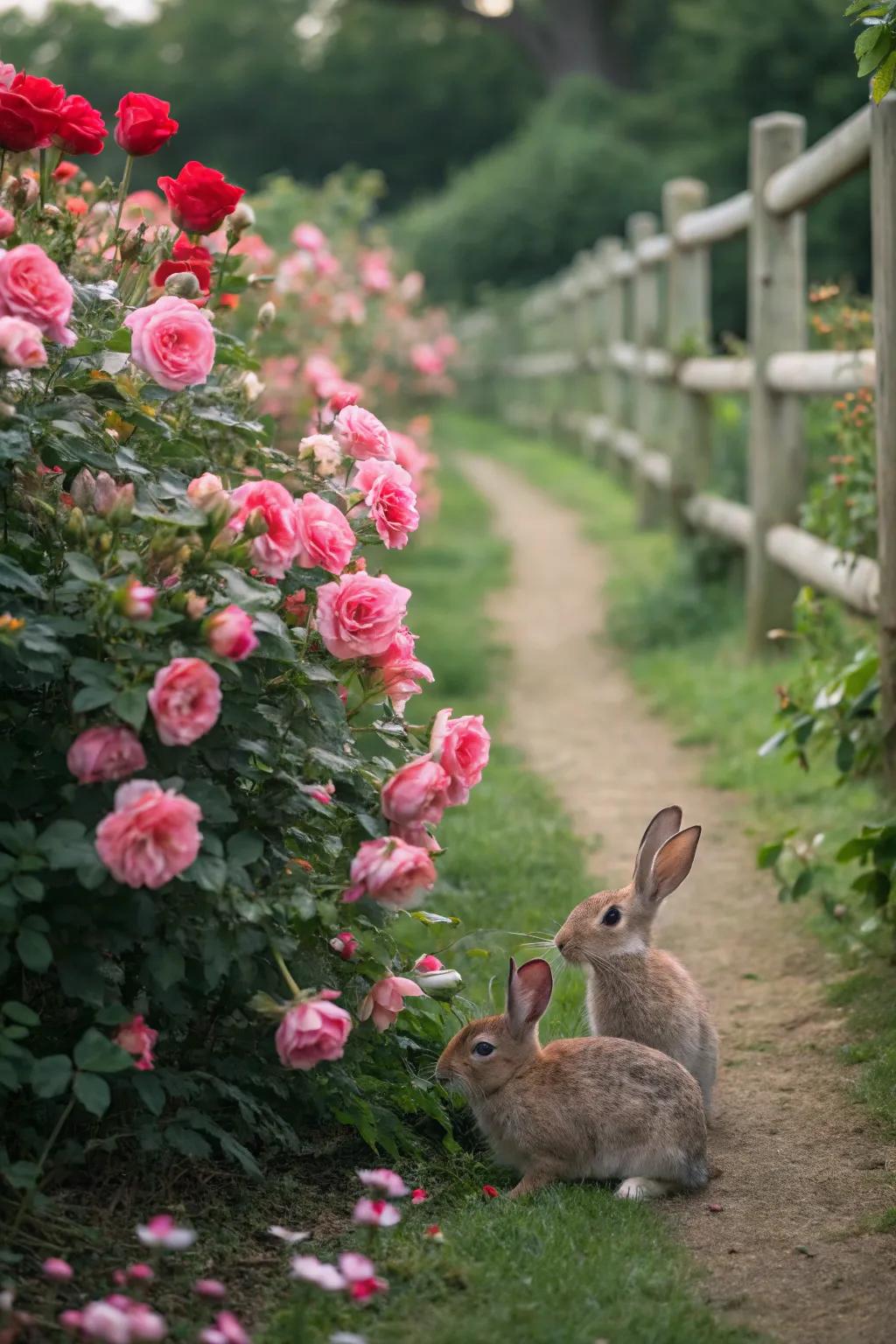 Roses offering both beauty and edible petals.