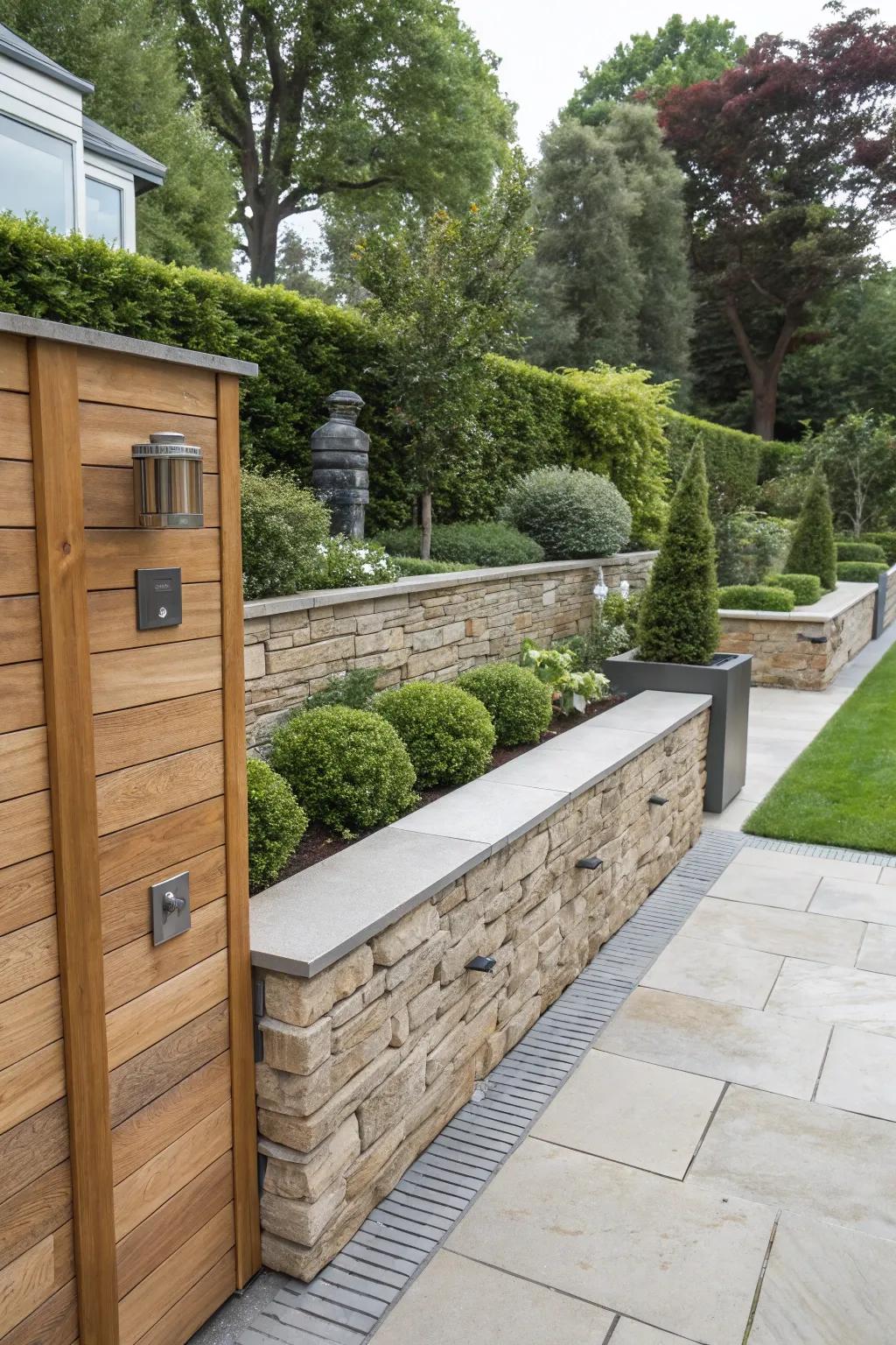 Eclectic mix of materials for a modern look.