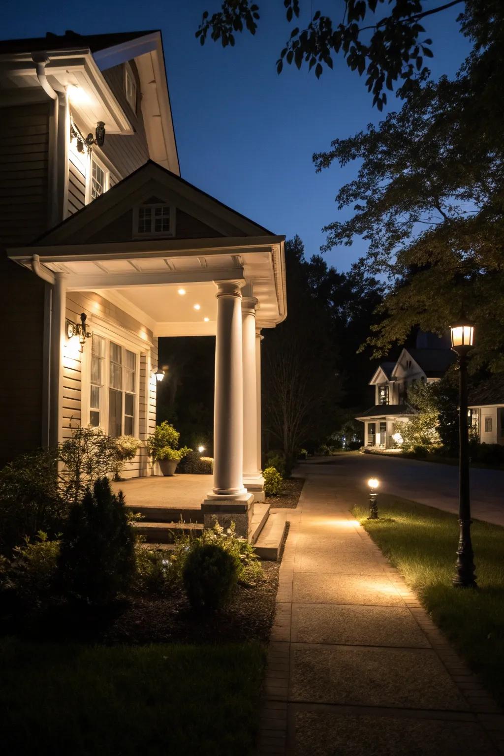 A light-filled portico that welcomes you with warmth.