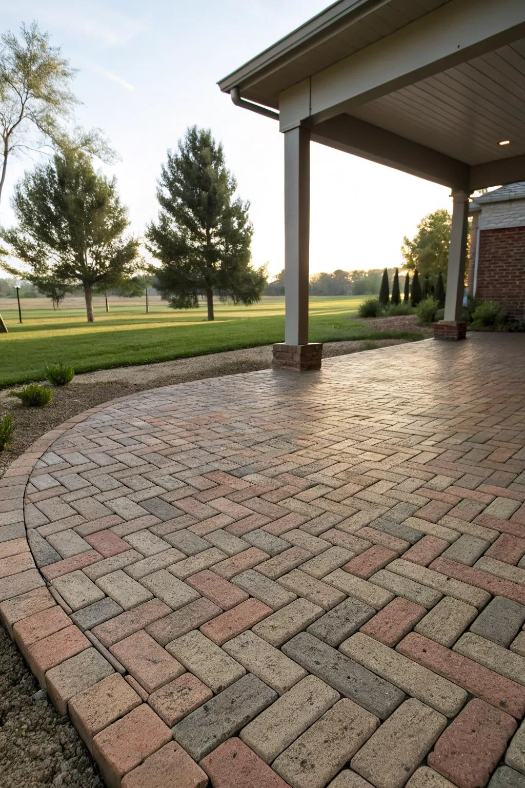 Achieve a classic look with pavers.