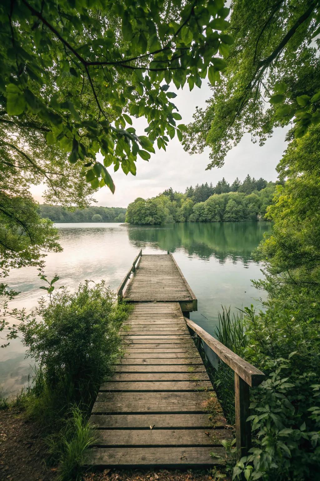 A dock invites you to explore the calm waters.