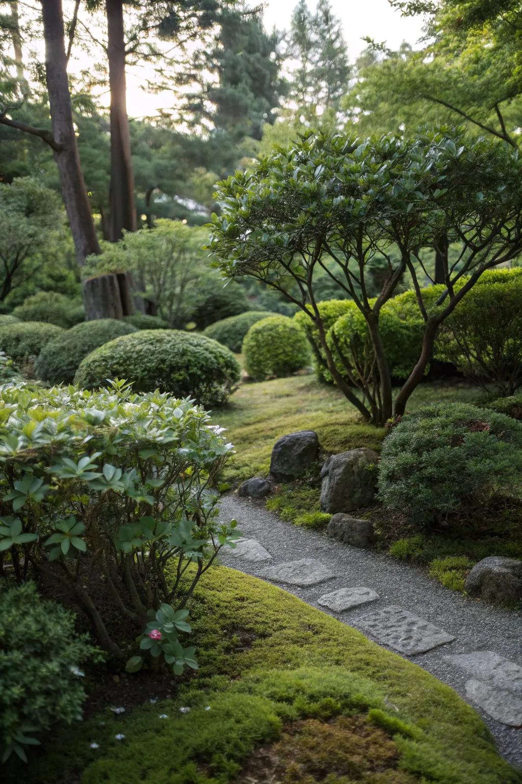 Shade-loving shrubs bring life to darker garden corners.