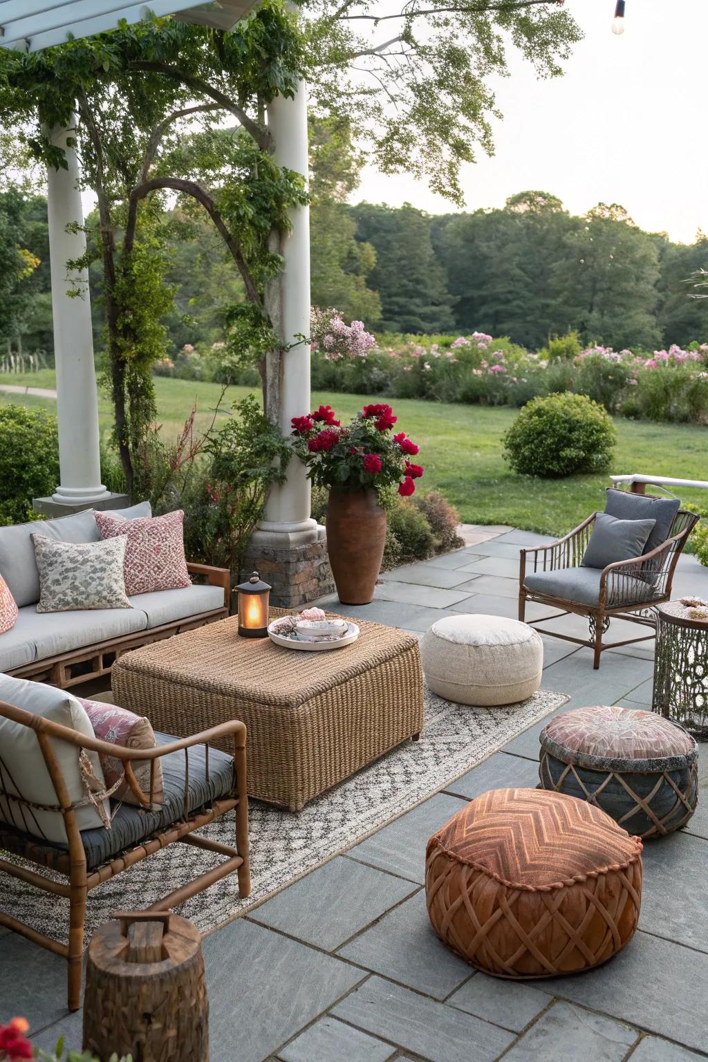 Mix seating styles for a comfortable and inclusive environment.