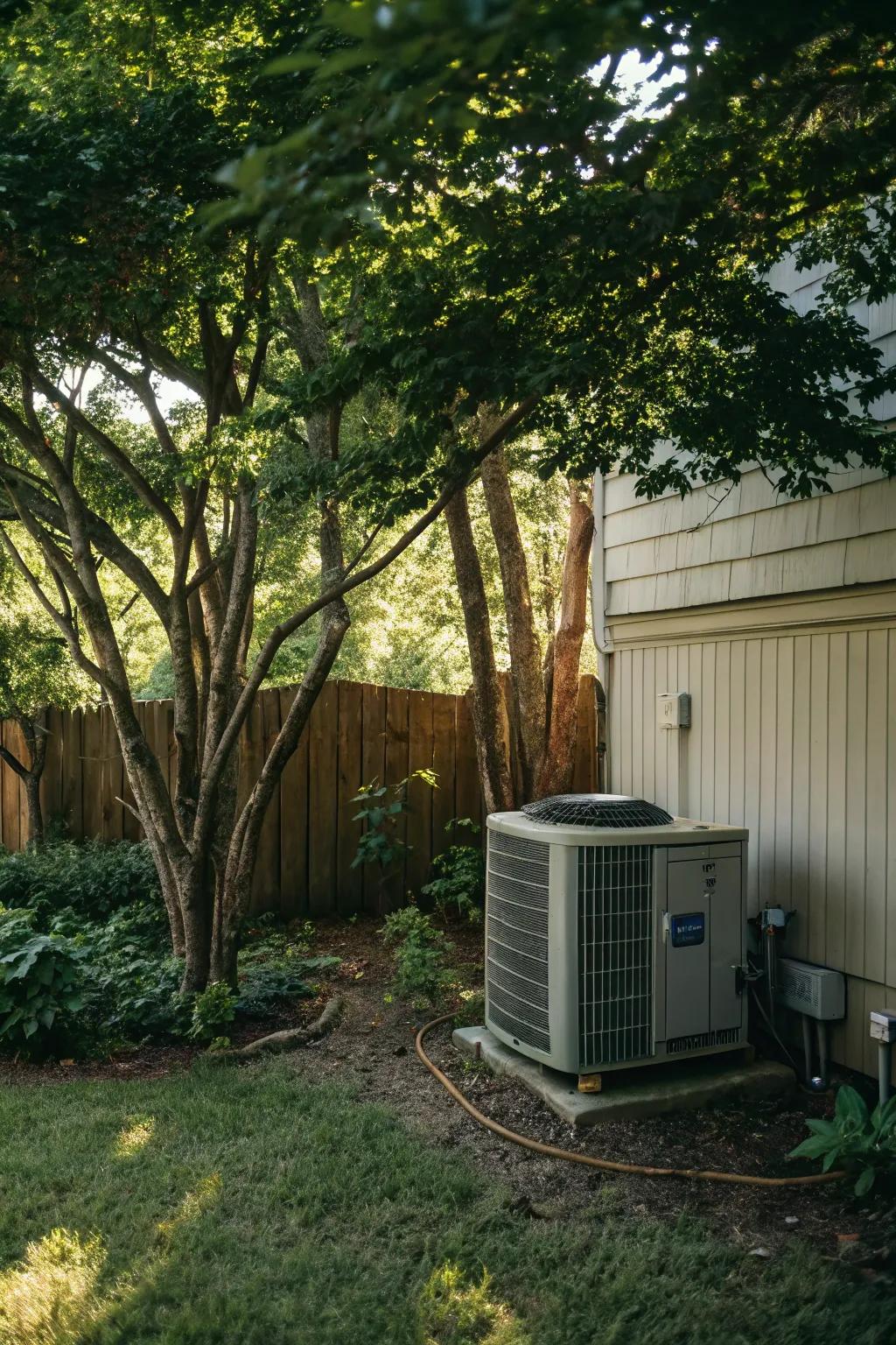 Shade trees offer natural cooling and energy efficiency.