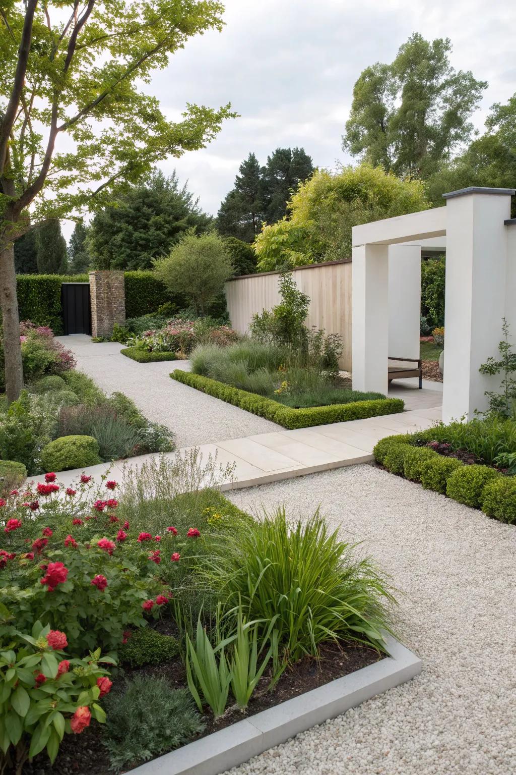 Gravel gardens offer a sleek, modern landscape solution.