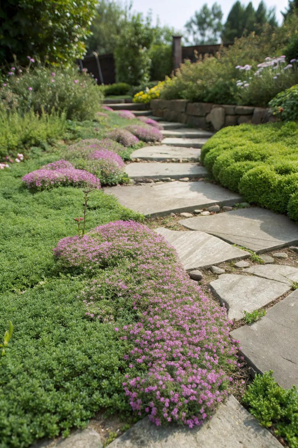 Ground covers offer a lush alternative to grass.