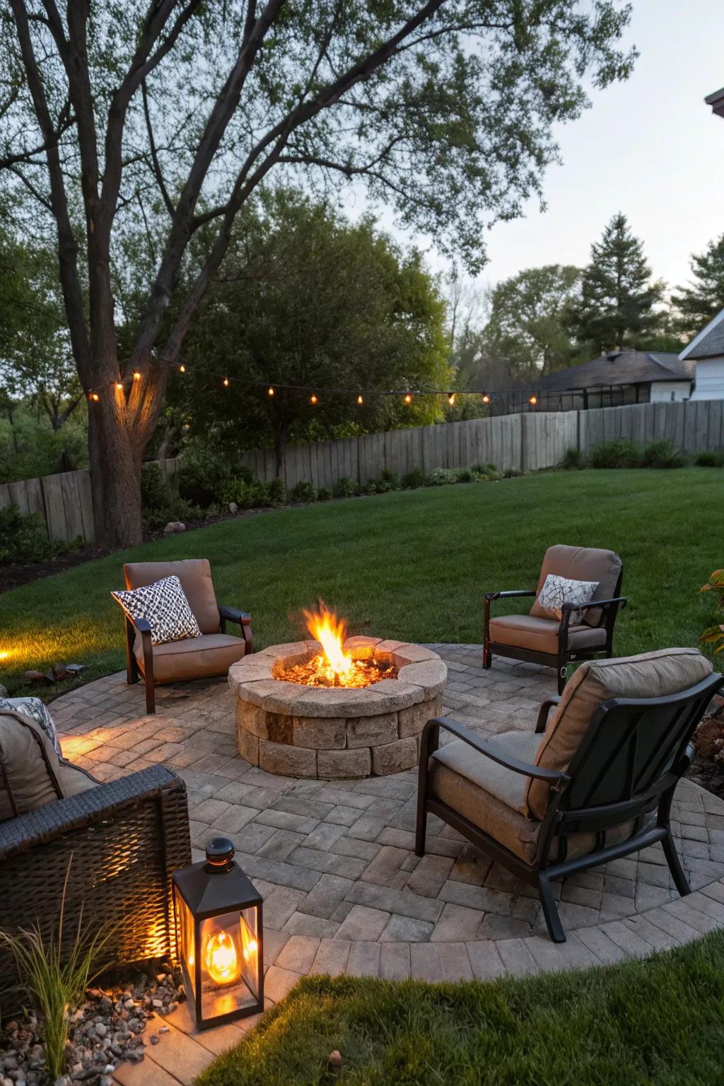 Fire pits offer warmth and a gathering place for any yard.